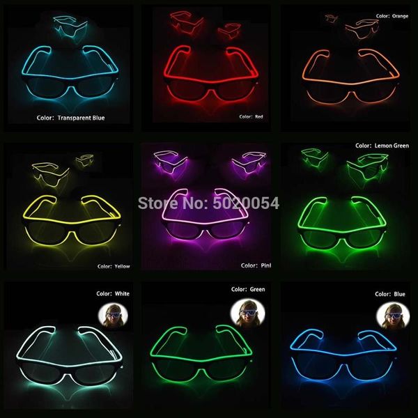 sunglasses party led women men flashing el wire halloween festival eyewear glow, White;black
sunglasses party led women men flashing el wire halloween festival eyewear glow, White;black