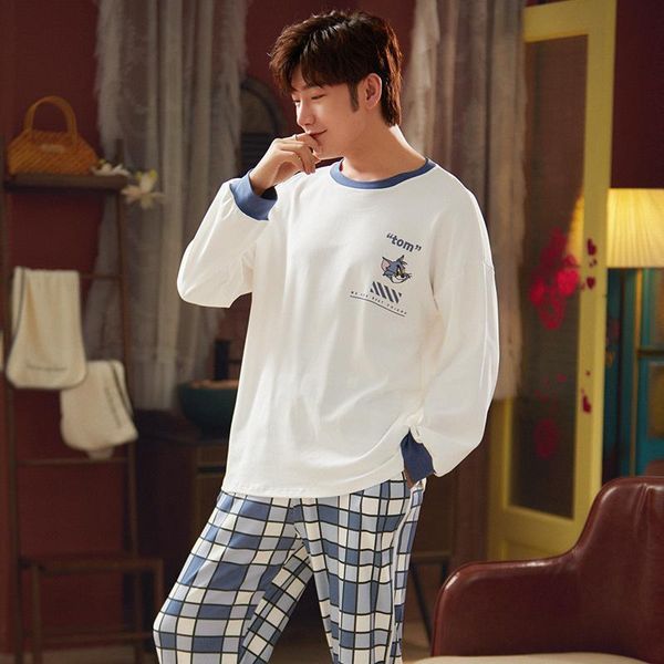 winter warm o-neck leisure silk nightwear melifle autumn cotton men's sleepwear long sleeve loose cartoon print male pajamas set, Black;brown
winter warm o-neck leisure silk nightwear melifle autumn cotton men's sleepwear long sleeve loose cartoon print male pajamas set, Black;brown