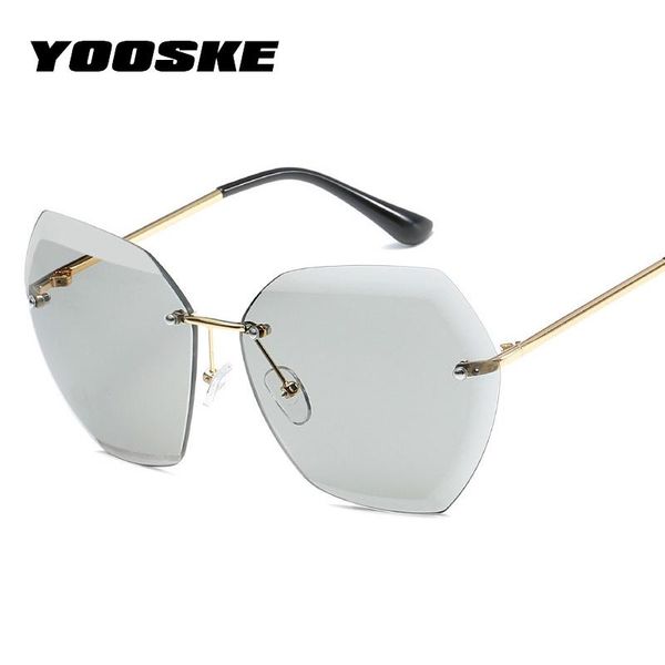 yooske rimless sunglasses women brand designer oversize shades sun glasses diamond cutting lens eyewear, White;black
yooske rimless sunglasses women brand designer oversize shades sun glasses diamond cutting lens eyewear, White;black