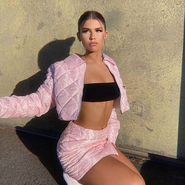 women winter skirt set new women's clothing fashion slim short cotton jacket and skirt set warm design female new, Gray
women winter skirt set new women's clothing fashion slim short cotton jacket and skirt set warm design female new, Gray