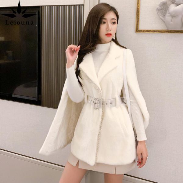 leiouna long v-neck slim office lady faux fur 2021 fashion women's autumn winter mink hair tassel bead large cape coats, Black
leiouna long v-neck slim office lady faux fur 2021 fashion women's autumn winter mink hair tassel bead large cape coats, Black