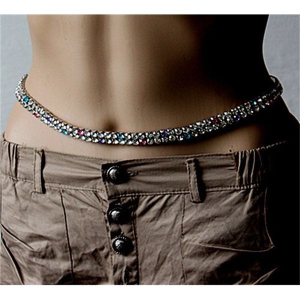 double dense rhinestone and color stones imported czech rhinestone inlaid metal belt waist chain korean fashion skirt chain y200501, Black;brown
double dense rhinestone and color stones imported czech rhinestone inlaid metal belt waist chain korean fashion skirt chain y200501, Black;brown