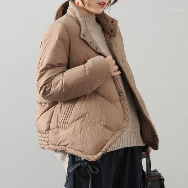 lightweight short down cotton jacket 2020 new korean fashion stand collar warm irregular hem winter coat for women outwear y3491, Black
lightweight short down cotton jacket 2020 new korean fashion stand collar warm irregular hem winter coat for women outwear y3491, Black
