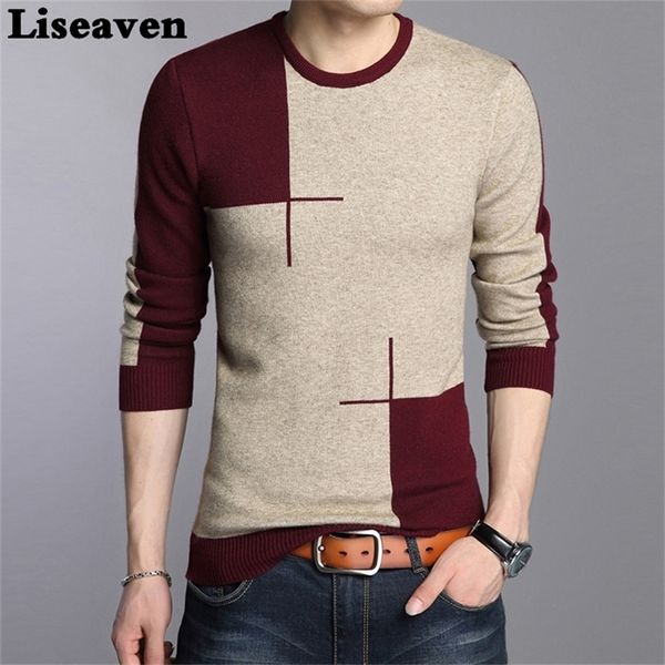 liseaven men casual pullover sweater fashion o neck knitwear long sleeve male pullovers 201214, White;black
liseaven men casual pullover sweater fashion o neck knitwear long sleeve male pullovers 201214, White;black