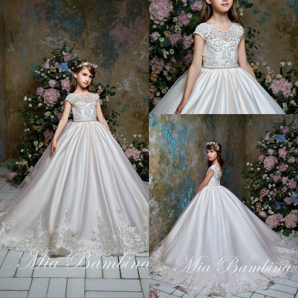 2021 flower girl dresses jewel neck appliqued beaded capped sleeves girl pageant gown open back ruffle sweep train girl birthday gowns, White;blue
2021 flower girl dresses jewel neck appliqued beaded capped sleeves girl pageant gown open back ruffle sweep train girl birthday gowns, White;blue