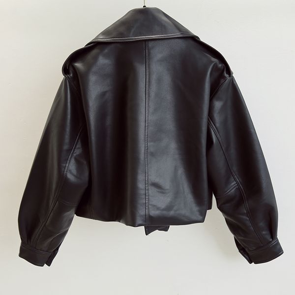 ftlzz new spring women faux leather jacket biker red white coat turndown collar pu motorcycle jackets loose streetwear outerwear 201214, Black
ftlzz new spring women faux leather jacket biker red white coat turndown collar pu motorcycle jackets loose streetwear outerwear 201214, Black