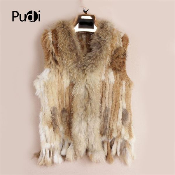 vr001 womens natural real rabbit fur vest with raccoon fur collar waistcoat/jackets rex rabbit knitted winter 201207, Black
vr001 womens natural real rabbit fur vest with raccoon fur collar waistcoat/jackets rex rabbit knitted winter 201207, Black