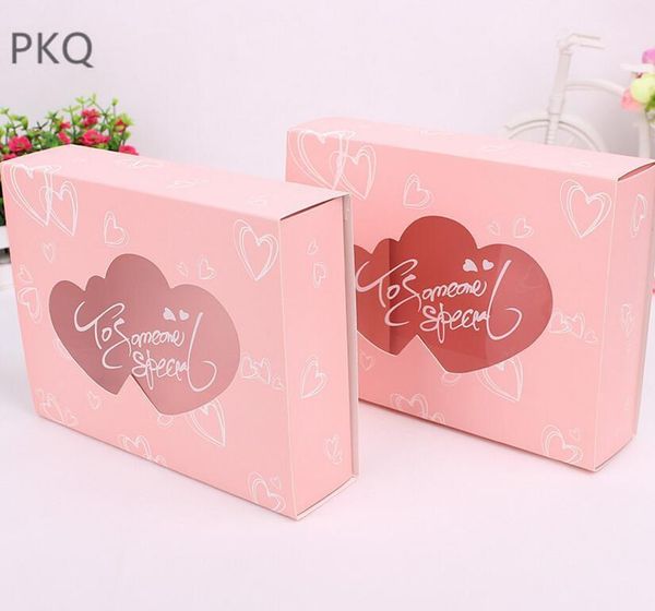 gift wrap 10pcs pink color paper cake box and packaging clear double heart window cookie romantic wedding party packing boxes1
gift wrap 10pcs pink color paper cake box and packaging clear double heart window cookie romantic wedding party packing boxes1
