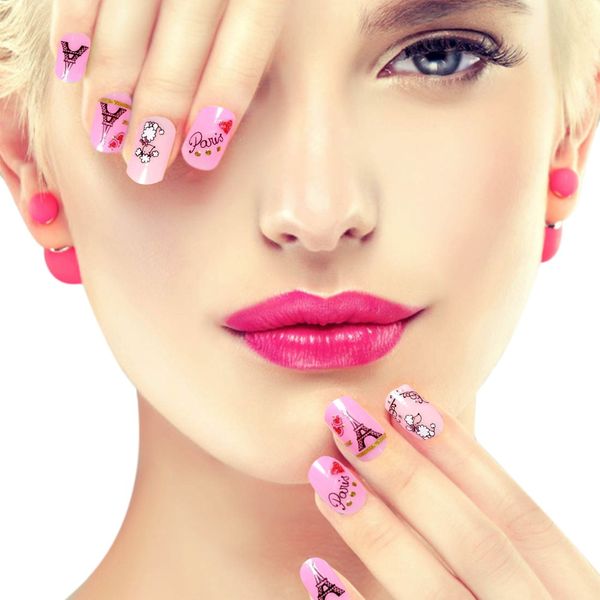 6pcs stickers art beauty any six pieces of nail paste adhesive on the backs, Black
6pcs stickers art beauty any six pieces of nail paste adhesive on the backs, Black