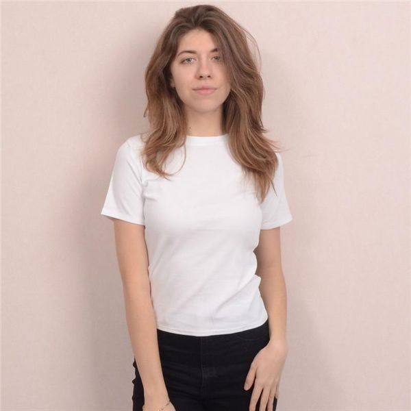 solid color o neck short sleeve tshirt 2020 summer women casual slim fashion t shirt female streetwear tees bt014a, White
solid color o neck short sleeve tshirt 2020 summer women casual slim fashion t shirt female streetwear tees bt014a, White