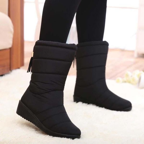 winter women boots mid-calf down boots high waterproof ladies snow winter shoes woman plush insole mujer invierno, Black
winter women boots mid-calf down boots high waterproof ladies snow winter shoes woman plush insole mujer invierno, Black