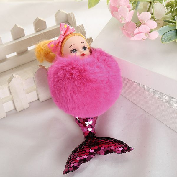 ball lovely mermaid hair ring car bag pendant key chain plush baby toyc5os, Silver
ball lovely mermaid hair ring car bag pendant key chain plush baby toyc5os, Silver