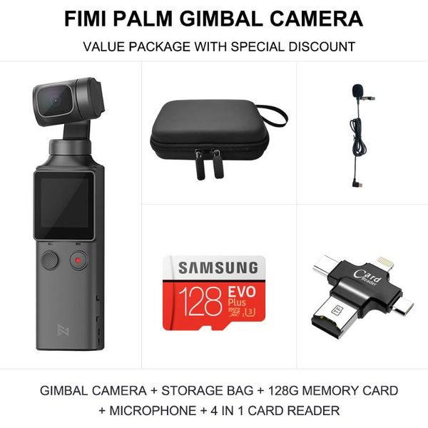 fimi palm 3-axis 4k hd handheld gimbal camera stabilizer 128° wide angle smart track built-in wi-fi control
fimi palm 3-axis 4k hd handheld gimbal camera stabilizer 128° wide angle smart track built-in wi-fi control