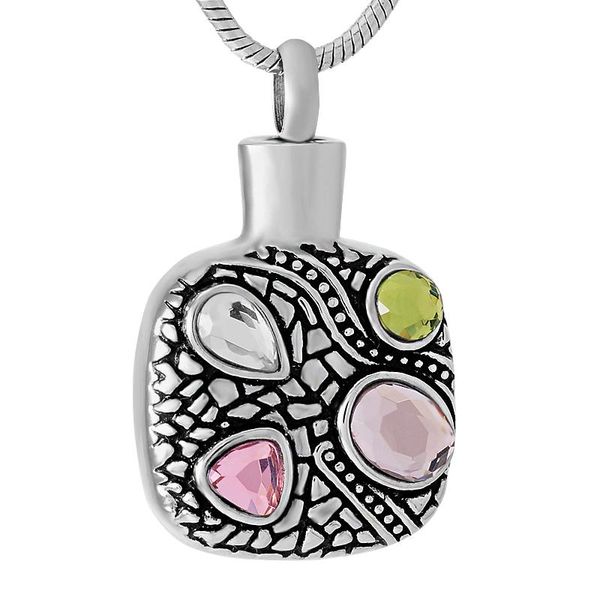 ijd9495 fashion eustice stone stainless steel cremation jewelry necklace hold ashes memorial urn keepsake pendant for women, Silver
ijd9495 fashion eustice stone stainless steel cremation jewelry necklace hold ashes memorial urn keepsake pendant for women, Silver
