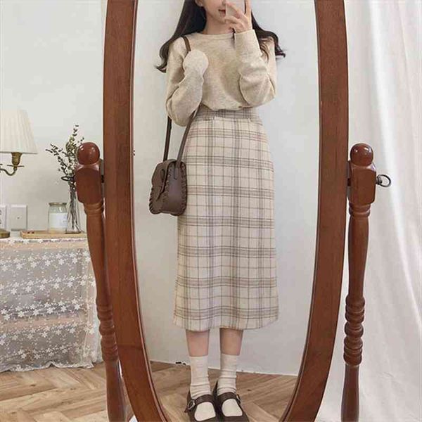fall vintage plaid women skirts autumn pencil mid long skirt female warm thick girls skirt winter mujer woolen women skirts, Black
fall vintage plaid women skirts autumn pencil mid long skirt female warm thick girls skirt winter mujer woolen women skirts, Black