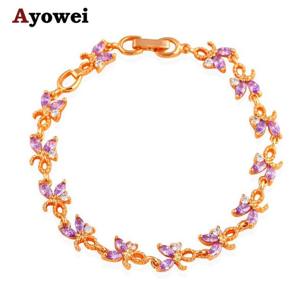 elegant zircon design gold tone purple zirconia & crystal prom party fashion jewelry bracelets for women tb1037a, Black
elegant zircon design gold tone purple zirconia & crystal prom party fashion jewelry bracelets for women tb1037a, Black