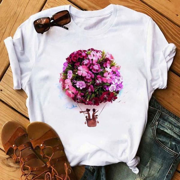 vogue flower women t shirt harajuku air balloon print ladies t-shirt summer new loose casual plus size women, White
vogue flower women t shirt harajuku air balloon print ladies t-shirt summer new loose casual plus size women, White