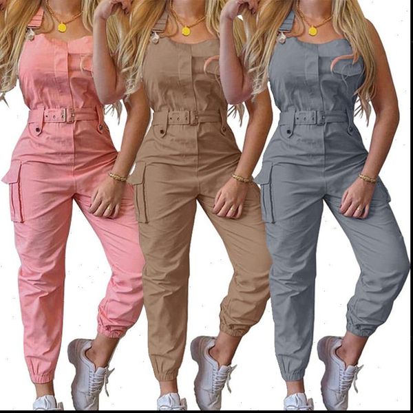 2020 women casual cargo playsuit sleeveless o neck jumpsuit with pocket and belt elegant pencil pants overalls, Black;white
2020 women casual cargo playsuit sleeveless o neck jumpsuit with pocket and belt elegant pencil pants overalls, Black;white