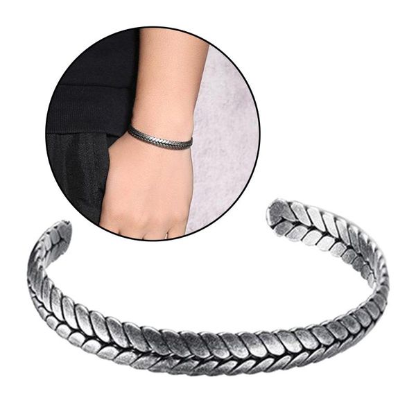 bangle beautiful bracelet open cuff wristband present w/ wheat ear pattern, Black
bangle beautiful bracelet open cuff wristband present w/ wheat ear pattern, Black