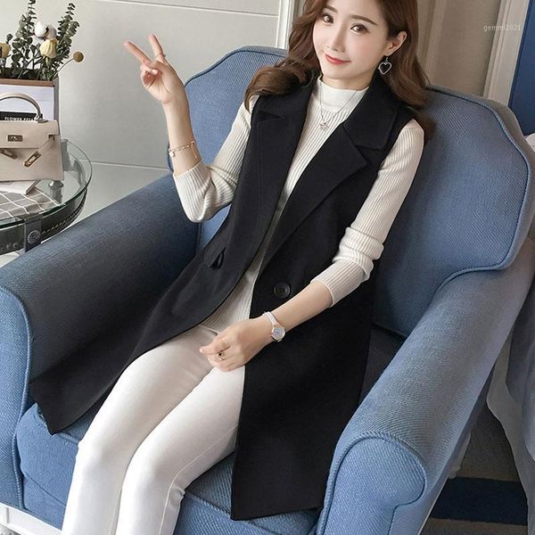 women's vests office lady black casual long vest women elegant pocket coat sleeveless jackets outerwear ladies slim waistcoat1, Black;white
women's vests office lady black casual long vest women elegant pocket coat sleeveless jackets outerwear ladies slim waistcoat1, Black;white