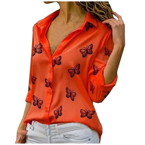 butterfly print fashion blouses women casual long sleeve button v-neck blouse vetement femme plus size casual female blouses, White
butterfly print fashion blouses women casual long sleeve button v-neck blouse vetement femme plus size casual female blouses, White