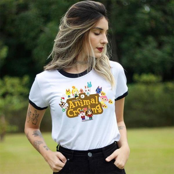2020 new women t-shirt aesthetic pattern short sleeve summer japan popular animal crossing casual fashion tshirt clothing, White
2020 new women t-shirt aesthetic pattern short sleeve summer japan popular animal crossing casual fashion tshirt clothing, White