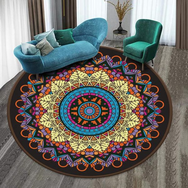 mandala round carpet fashion 60 60cm dining table illusion carpet room dust-protecting floral printed rug
mandala round carpet fashion 60 60cm dining table illusion carpet room dust-protecting floral printed rug