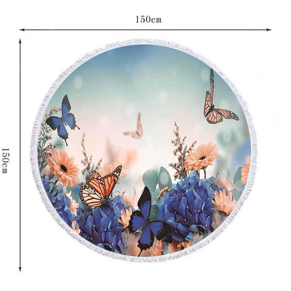 3d printing beach towel butterflies pattern round towels tassel tapestry yoga mat microfiber blanket large bath towel 150cm bbywqk
3d printing beach towel butterflies pattern round towels tassel tapestry yoga mat microfiber blanket large bath towel 150cm bbywqk