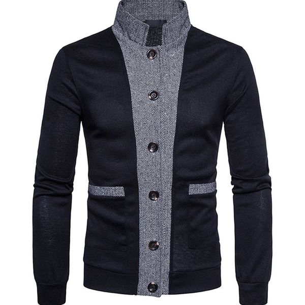 autumn winter men cardigan pactwork long sleeve soft mondarin collar thick clothes cotton casual knitted sweater coat pull homme 201118, White;black
autumn winter men cardigan pactwork long sleeve soft mondarin collar thick clothes cotton casual knitted sweater coat pull homme 201118, White;black