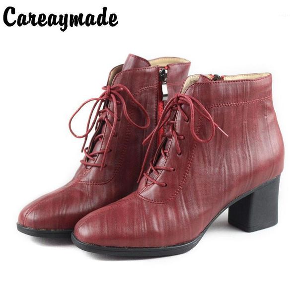 boots careaymade- genuine leather pure handmade sheepskin antique short boots, square head lace high-heeled casual boots1, Black
boots careaymade- genuine leather pure handmade sheepskin antique short boots, square head lace high-heeled casual boots1, Black