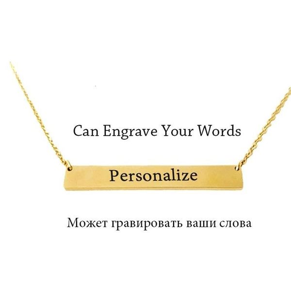 blank 3 colors personalized bar stainless pendant steel custom name plate necklace can engrave word letters jewelry whol5o3u
blank 3 colors personalized bar stainless pendant steel custom name plate necklace can engrave word letters jewelry whol5o3u