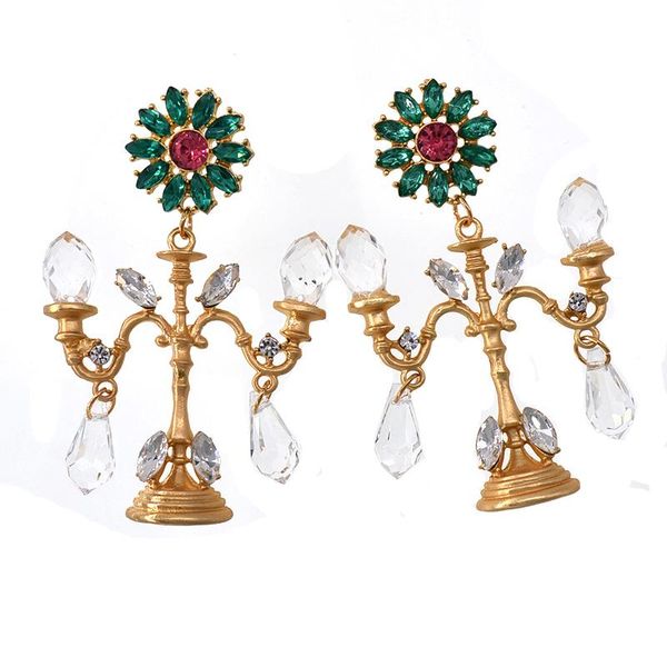baroque crystal chandelier fashion vintage earrings exaggerated ear ornaments retro long drop earring, Silver
baroque crystal chandelier fashion vintage earrings exaggerated ear ornaments retro long drop earring, Silver