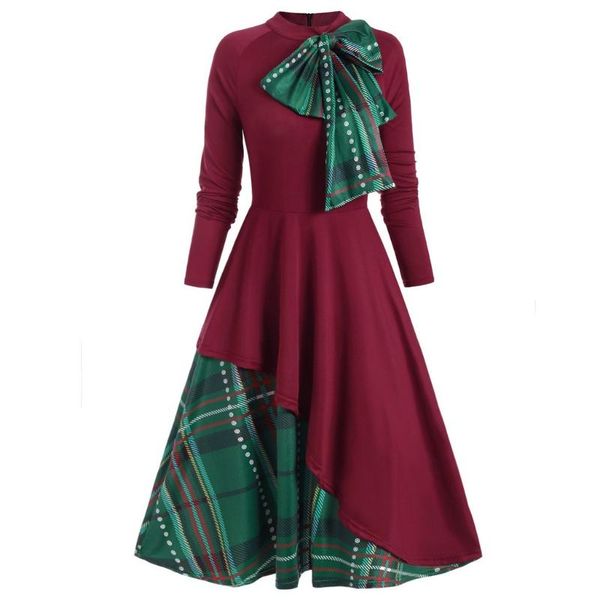 casual dresses 2021 women christmas party dress plaid contrast bowknot long sleeves overlay autumn winter clothing for female plus size, Black;gray
casual dresses 2021 women christmas party dress plaid contrast bowknot long sleeves overlay autumn winter clothing for female plus size, Black;gray