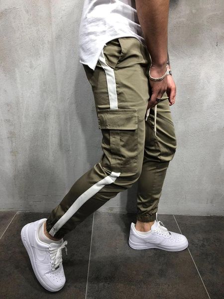 2019 мужская новая tide brand slim спортивные брюки мода маленькие ноги повседневные сшиты многокарманских комбинезонов спортивных штанов, Black
2019 мужская новая tide brand slim спортивные брюки мода маленькие ноги повседневные сшиты многокарманских комбинезонов спортивных штанов, Black