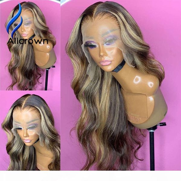 alicrown highlight ombre t-part lace front human bleached knots brazilian hair wigs 180% density pre-plucked non-remy, Black;brown
alicrown highlight ombre t-part lace front human bleached knots brazilian hair wigs 180% density pre-plucked non-remy, Black;brown