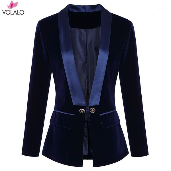 women autumn winter blazers and jackets fashion shawl lapel slim velvet suit jacket coat blazer feminino1, White;black
women autumn winter blazers and jackets fashion shawl lapel slim velvet suit jacket coat blazer feminino1, White;black