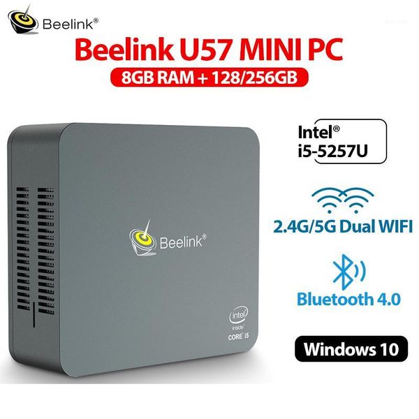 

beelink u57 88g ram 128gb/256gb mini pc windows 10 gamer intel core -5257u dual wifi bluetooth 4.0 1000m lan usb3.0 computer1