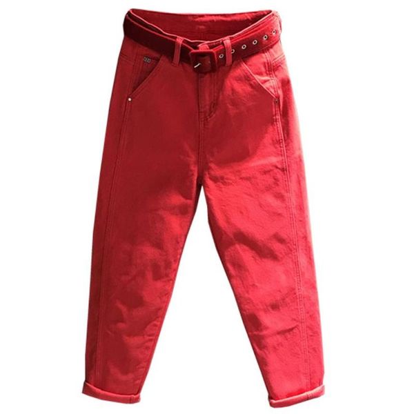 2020 spring autumn new fashion red casual jeans women loose harem pants plus size 26-31, Blue
2020 spring autumn new fashion red casual jeans women loose harem pants plus size 26-31, Blue