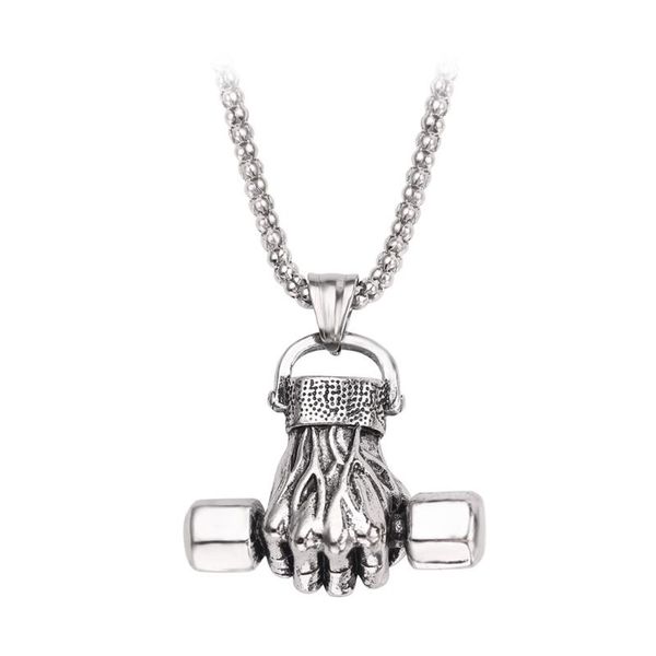 weight lifting dumbbell pendant fitness necklace bodybuilding gym silver color barbell men necklace fitness jewelry
weight lifting dumbbell pendant fitness necklace bodybuilding gym silver color barbell men necklace fitness jewelry