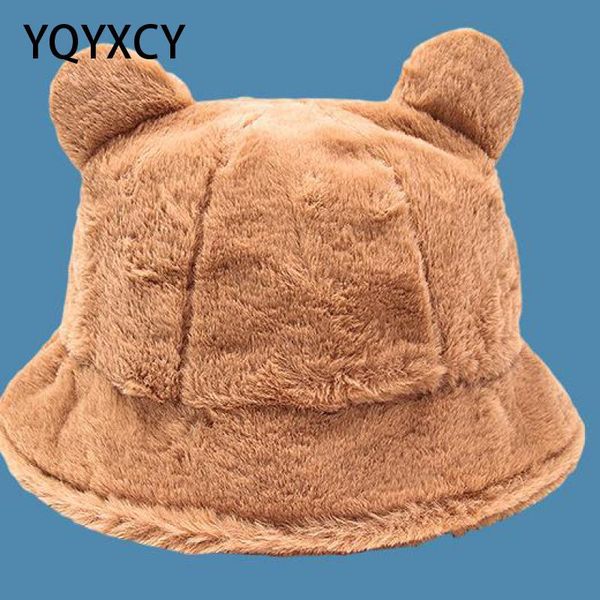 new winter hats for women cute little bear ears plush fisherman's hat for children in winter, Blue;gray
new winter hats for women cute little bear ears plush fisherman's hat for children in winter, Blue;gray