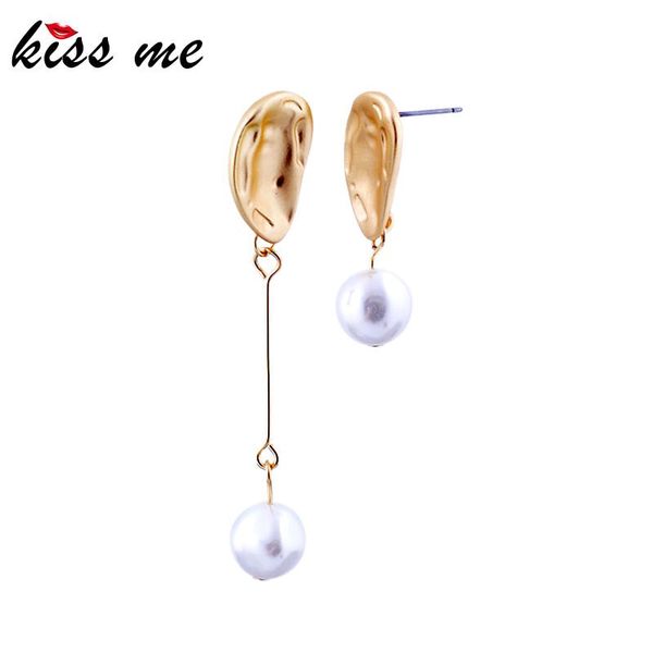kissme asymmetric design perfectly round acrylic pearl worn gold color simulation ear shape drop earrings fashion women jewelry, Silver
kissme asymmetric design perfectly round acrylic pearl worn gold color simulation ear shape drop earrings fashion women jewelry, Silver