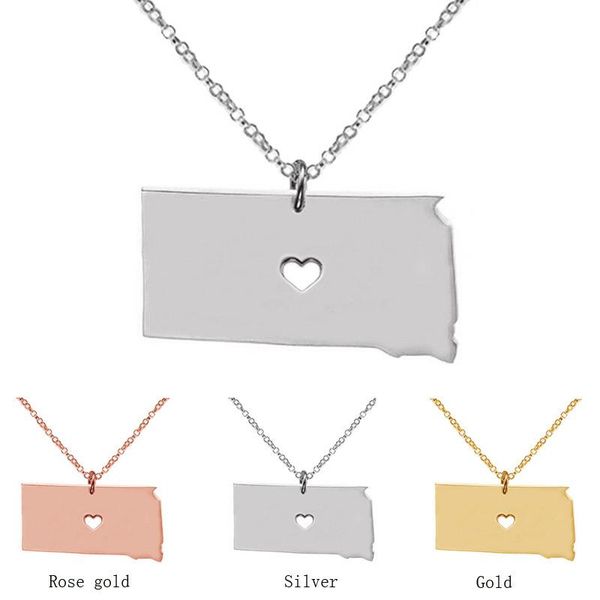pendant necklaces dakota necklace south state with heart hometown jewelry friend gift family long, Silver
pendant necklaces dakota necklace south state with heart hometown jewelry friend gift family long, Silver