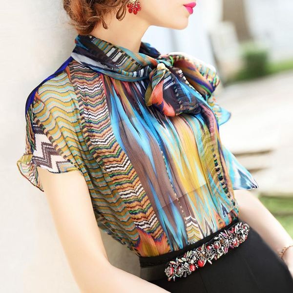 2021 summer women shirts blouses short sleeve color matching chiffon shirts ladies temperament female double layer shirt1, White
2021 summer women shirts blouses short sleeve color matching chiffon shirts ladies temperament female double layer shirt1, White