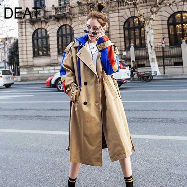 deat 2020 new autumn fashion women's hit color patchwork full sleeve hooded long length loose elegant high street coat tx5231, Tan;black
deat 2020 new autumn fashion women's hit color patchwork full sleeve hooded long length loose elegant high street coat tx5231, Tan;black