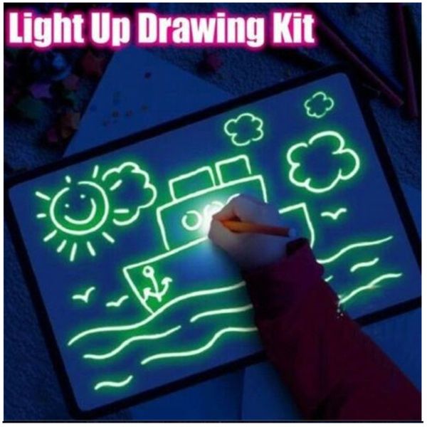 magic luminous drawing board draw with light-fun sketchpad board fluorescent pen english light up play toy kid gift
magic luminous drawing board draw with light-fun sketchpad board fluorescent pen english light up play toy kid gift
