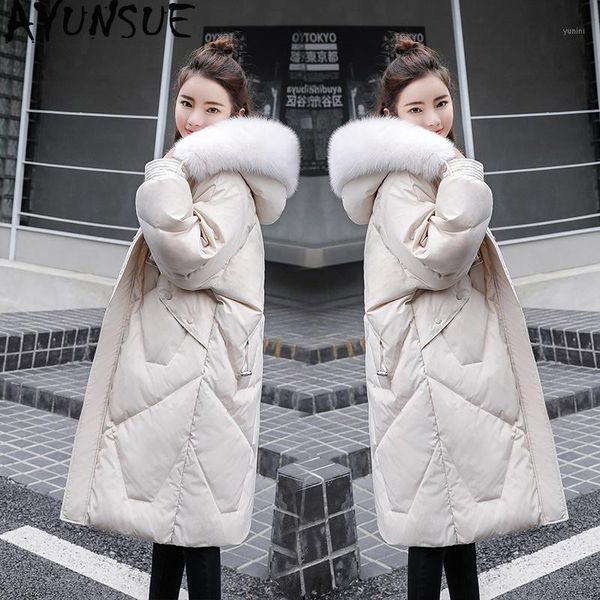ayunsue white duck down jacket women clothes 2020 long down coat winter fur collar korean jackets kurtka damska kj34601, Black
ayunsue white duck down jacket women clothes 2020 long down coat winter fur collar korean jackets kurtka damska kj34601, Black