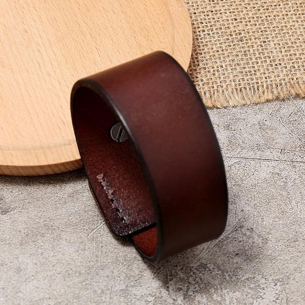 charm bracelets flat black brown genuine leather wide wrap bangle punk men watch strap bracelet jewelry geometric cuff pulsera hombre, Golden;silver
charm bracelets flat black brown genuine leather wide wrap bangle punk men watch strap bracelet jewelry geometric cuff pulsera hombre, Golden;silver