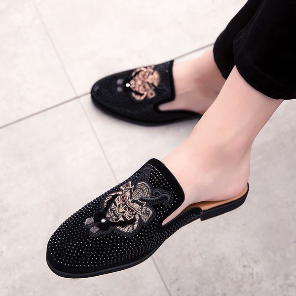 fine suede half strass men's luxury shoes zapatillas hombre casual male social shoe 9muw, Black;brown
fine suede half strass men's luxury shoes zapatillas hombre casual male social shoe 9muw, Black;brown