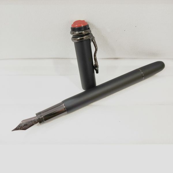 luxury pen 1912 matte black snake clip fountain pen fine office stationery fashion 4810 calligraphy ink pens for festival gift with box
luxury pen 1912 matte black snake clip fountain pen fine office stationery fashion 4810 calligraphy ink pens for festival gift with box