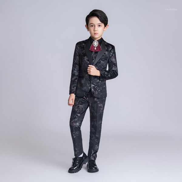 suits yuanlu 2021 boys flower print velvet kids for piano wedding blazer jacket formal costume silm fit elegant black1, Black
suits yuanlu 2021 boys flower print velvet kids for piano wedding blazer jacket formal costume silm fit elegant black1, Black